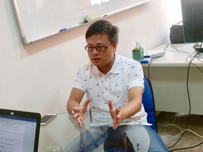 行傳所96級校友黃柏齡，現任華視新聞部地方中心主任。（圖／中山行傳所提供）圖片