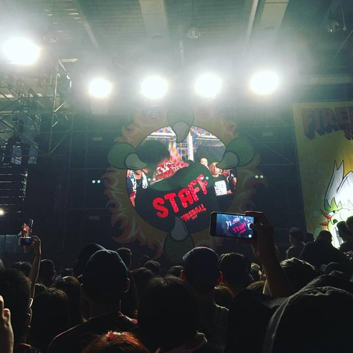 劉才煒於音樂祭中被投放到大螢幕（劉才煒  提供）圖片