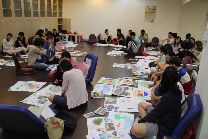 諮商與職涯發展組舉辦藝術治療工作坊 邀請大家一同參與（顏禎慧 提供）圖片
