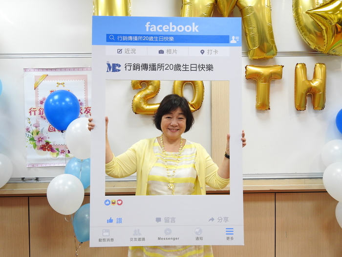 行傳所第二屆校友翁少白於廣播產業從業38年，去年榮獲廣播資深經理人獎。（圖／中山行傳所提供）圖片