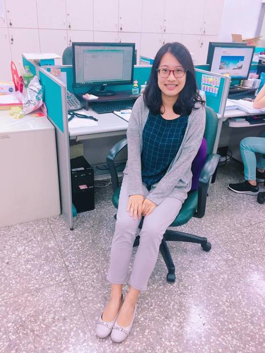 張季倫於辦公室（張季倫提供）圖片