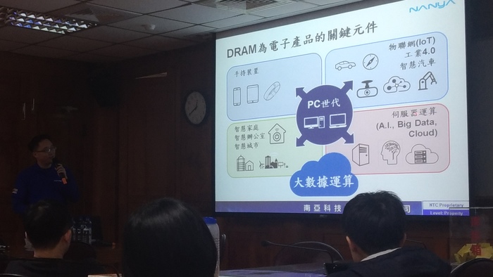 南亞科技介紹DRAM應用（劉貞麟　攝）圖片