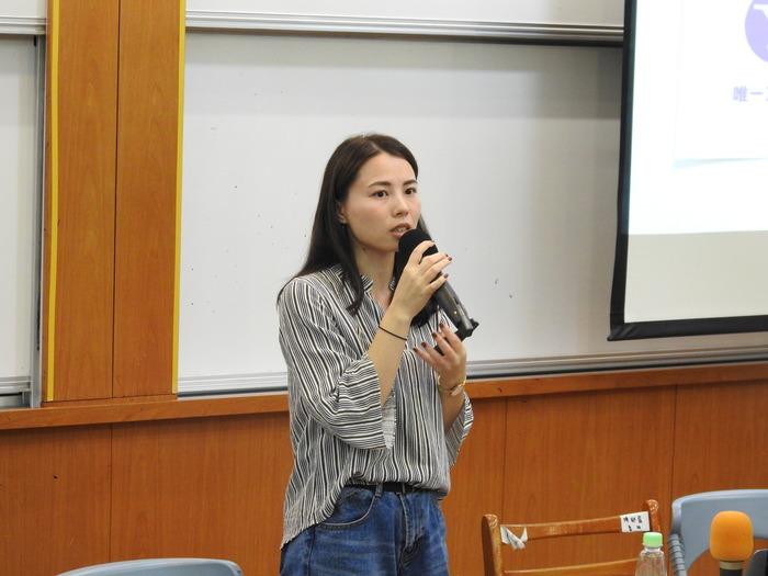 張舒淇說明不同社群媒體的特性（賴瓊淑  攝）圖片