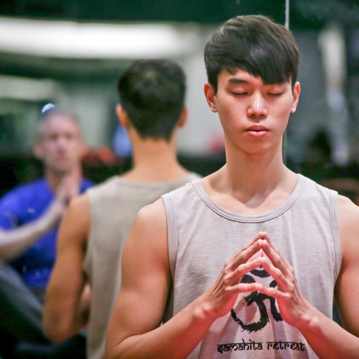 在鍛鍊前的冥想更能使人靜下心來（李宗道 提供）圖片
