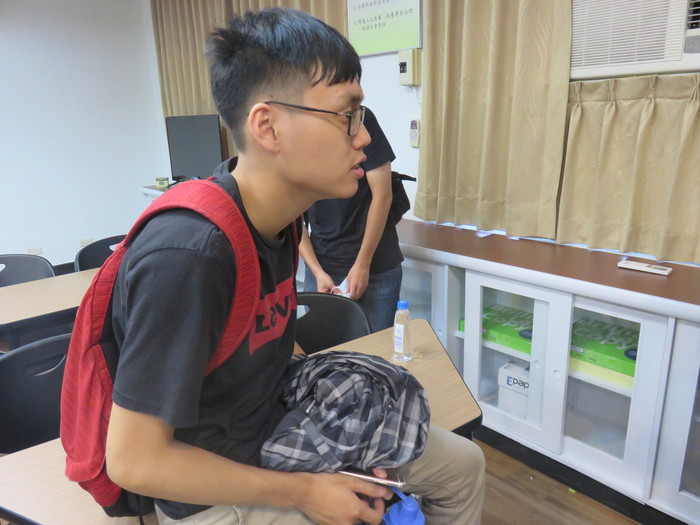 周邦宇搞怪的性格連個人照也堅持與眾不同 (圖片來源：張詠昀 攝)圖片