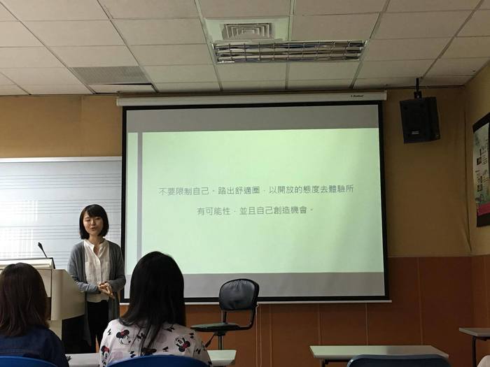 賴冠樺回到母校　分享音樂治療之路（中山大學音樂系 　提供）圖片