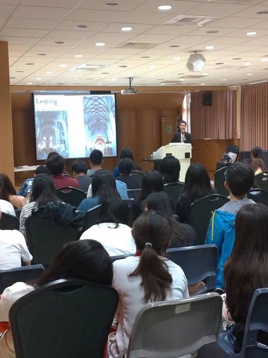 賴冠宇講座現場（中山大學音樂系  提供）圖片