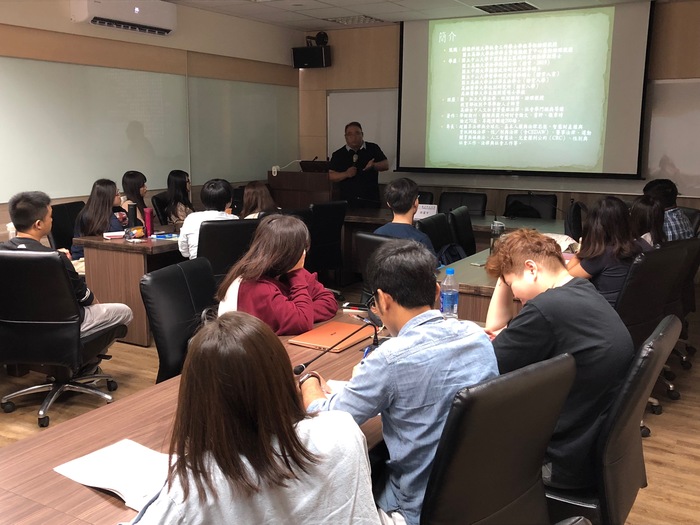 許震宇受邀回所上分享經驗 (許震宇 提供)圖片
