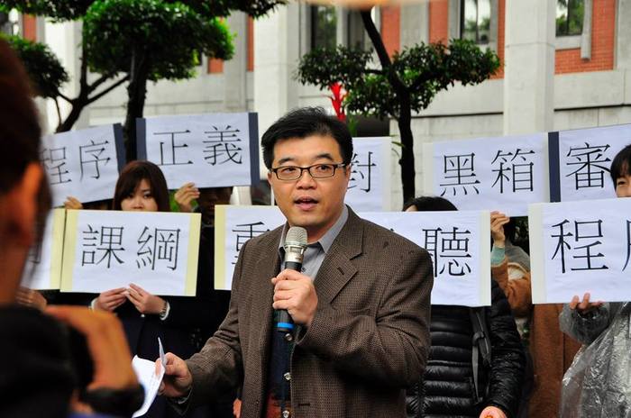 周威同參與反黑箱課綱行動 （周威同 提供）圖片